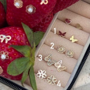 گوشواره پروانه کد ۳