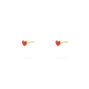 گوشواره قلب قرمز
